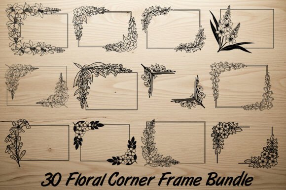 30 Floral Corner Frame Bundle Review