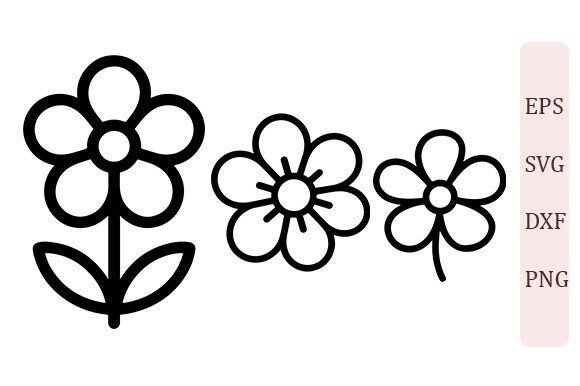 Bundle Daisy Floral Outline Set Review