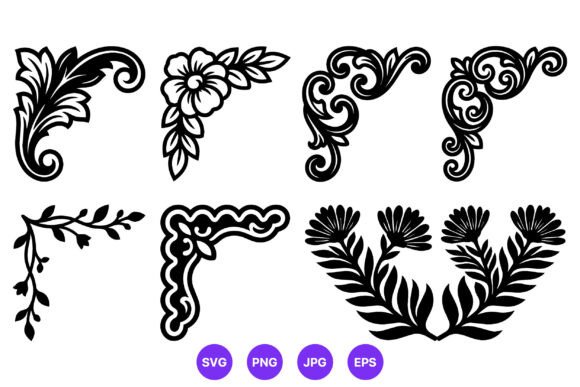 Decorative Floral Corner Vector Art Review