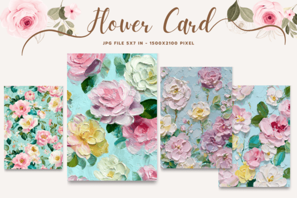 Flower Card Floral Greeting Postcard_3 Embroidery Review