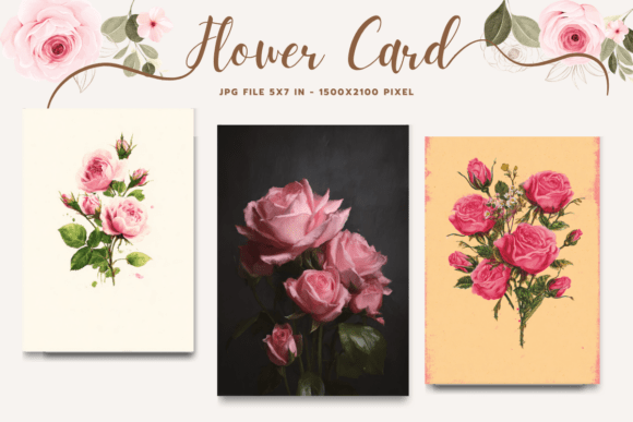 Reviewing Flower Card Floral Greeting Postcard_43 for Real Embroidery