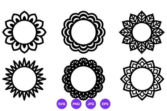 Round Floral Mandala Frames Vector Review
