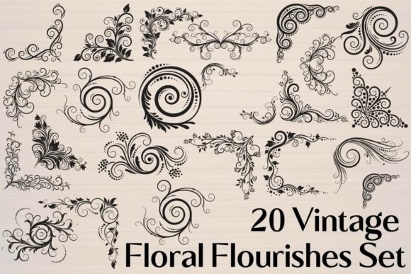 Vintage Floral Flourishes Set: A Designer's Review